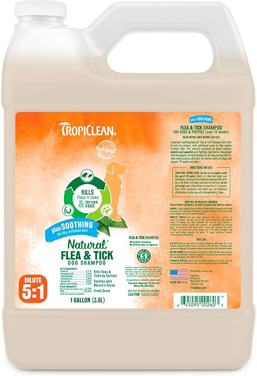 tropiclean flea shampoo
