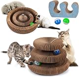 bonitacrylic Double-Layer Kitty Kurlz Cat Toy, Cardboard Enrichment Mat