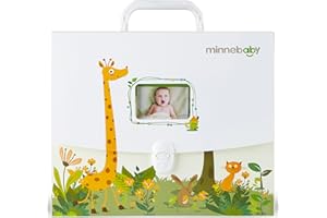 MINNE Baby Document Organizer, Baby Briefcase with 9 Folders