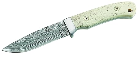 Puma Tec Gürtelmesser, weiße Knochen-Griffschalen Messer, Mehrfarbig, One Size