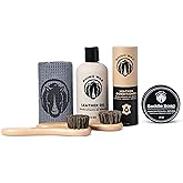 Rhino Wax - Horse Tack Kit - Includes: Saddle Soap for Leather & Conditioner - Leather Oil - Brushes - Cloth. Horse Supplies for Saddles, Bridles, Boots, Reins - Proudly Made in The USA (Not China)