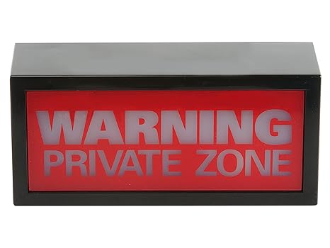 Lampe Warning Private Zone Warnleuchte Design für die Wandmontage geeignet