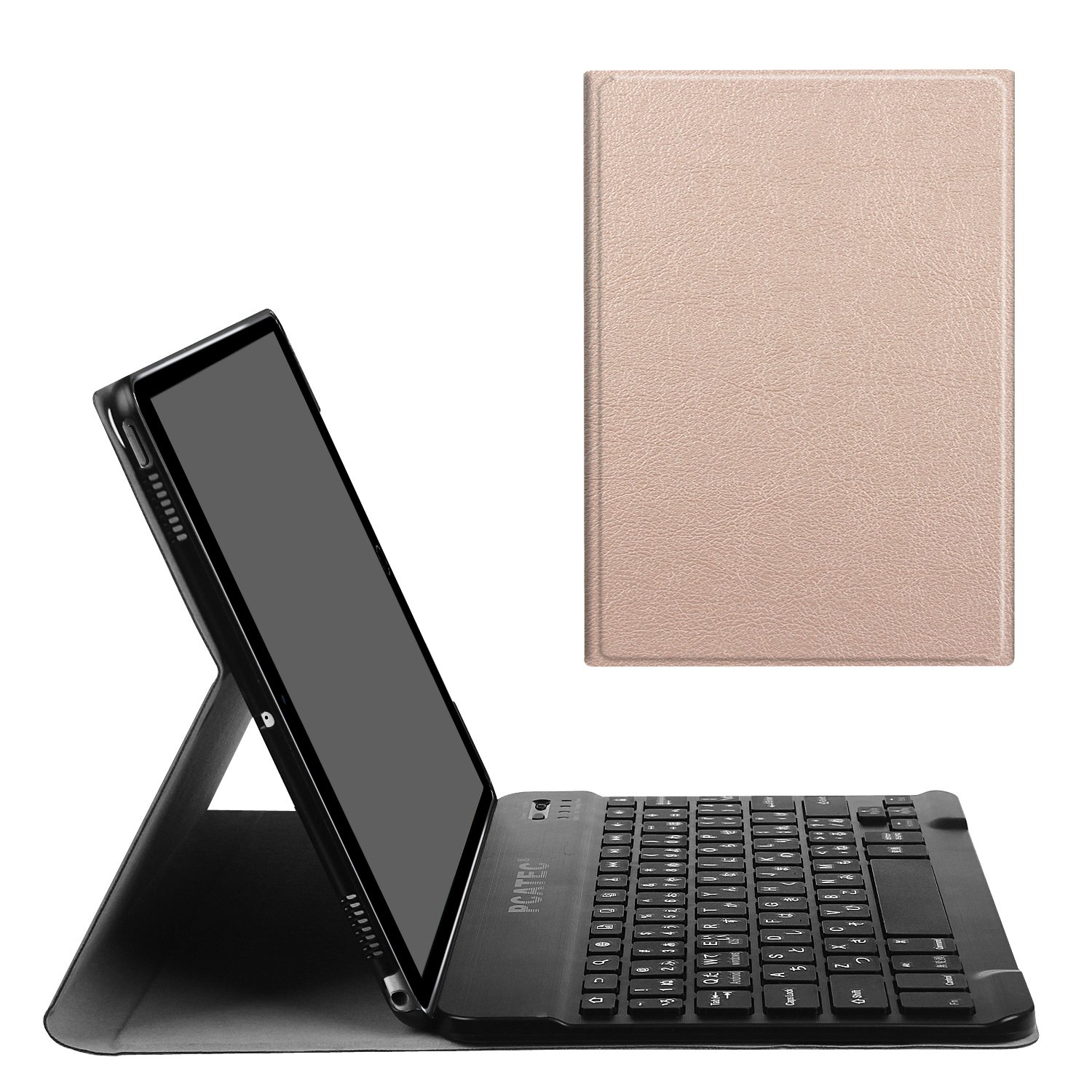 iPad Pro10.5 Keyboard Case, Ultra-Slim Removable Wireless Bluetooth Keyboard Keyboard PU Folding Leather Folio Keyboard Cover For Apple iPad Pro10.5 / A1701, A1709 (For iPad Pro10.5, Gold)