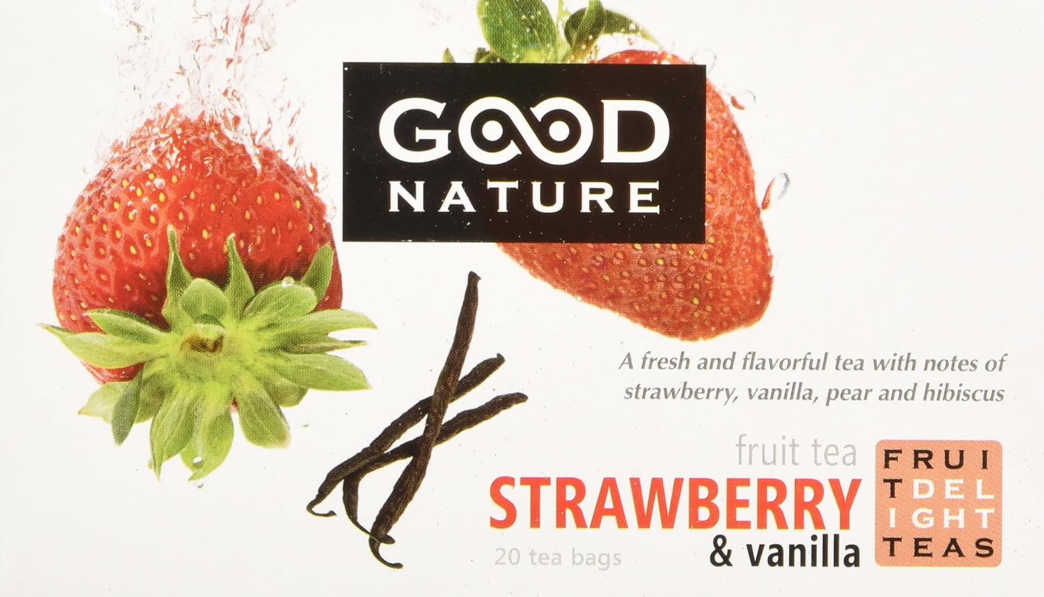 Fruit Tea, Strawberry & Vanilla, 20 Tea Bags Good Nature