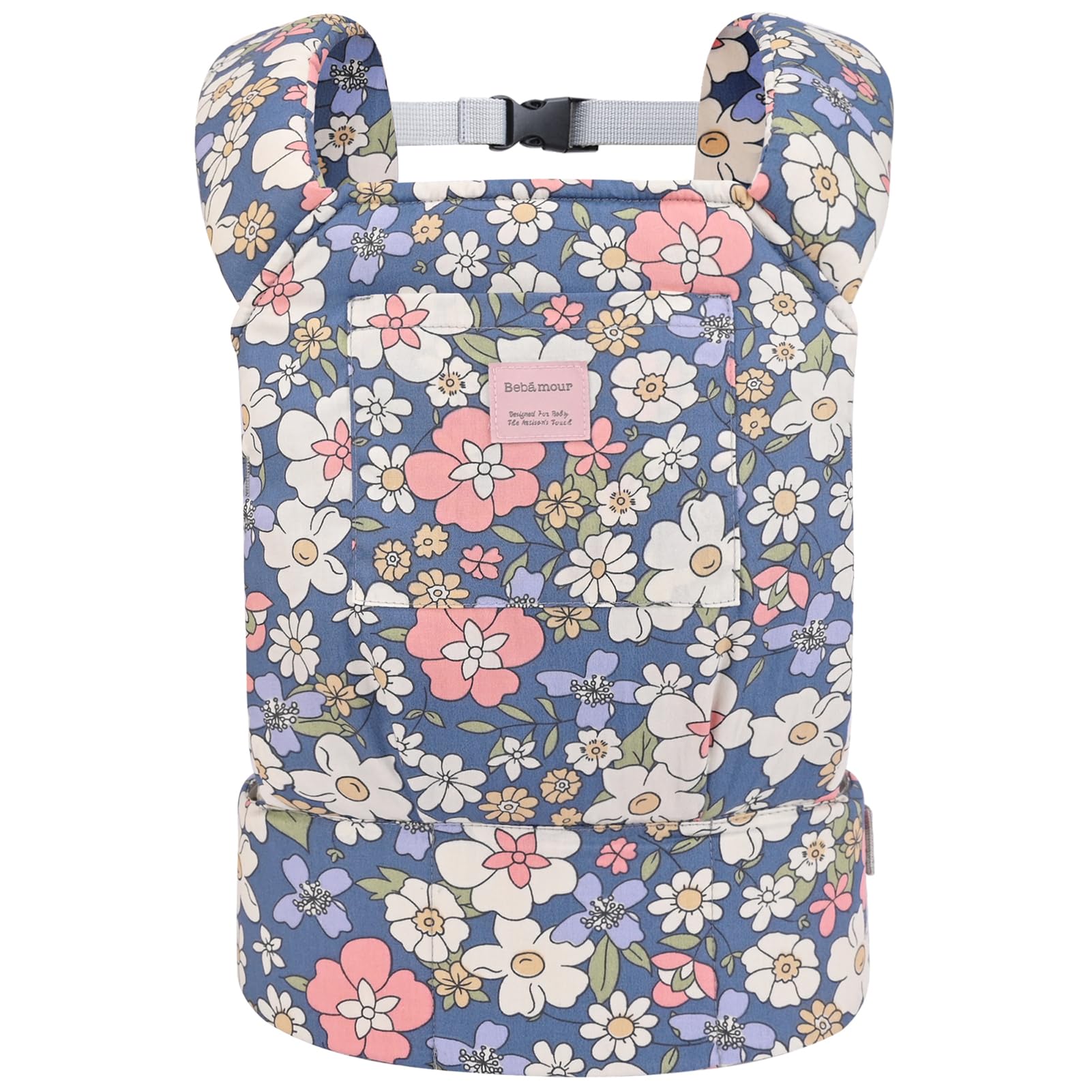 Bebamour Baby Doll Carrier for Kids Baby Doll Accesorries Storage Bag Backpack Stuffed Toys Carrier Doll Baby Carrier, Dark Blue