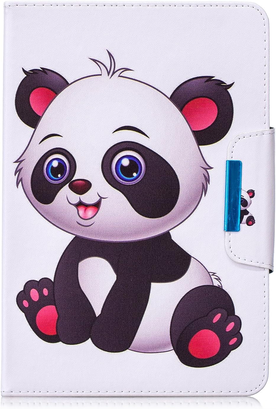 HereMore Universal Case for 9-10.5" Tablet, Protective Cover for iPad 9.7" 2018, Lenovo Tab 4 10/Tab 2 A10-70/TB-X103F, Asus ZenPad 10/3S 10, Huawei MediaPad T3 T5 10/ M5 Lite 10, Panda