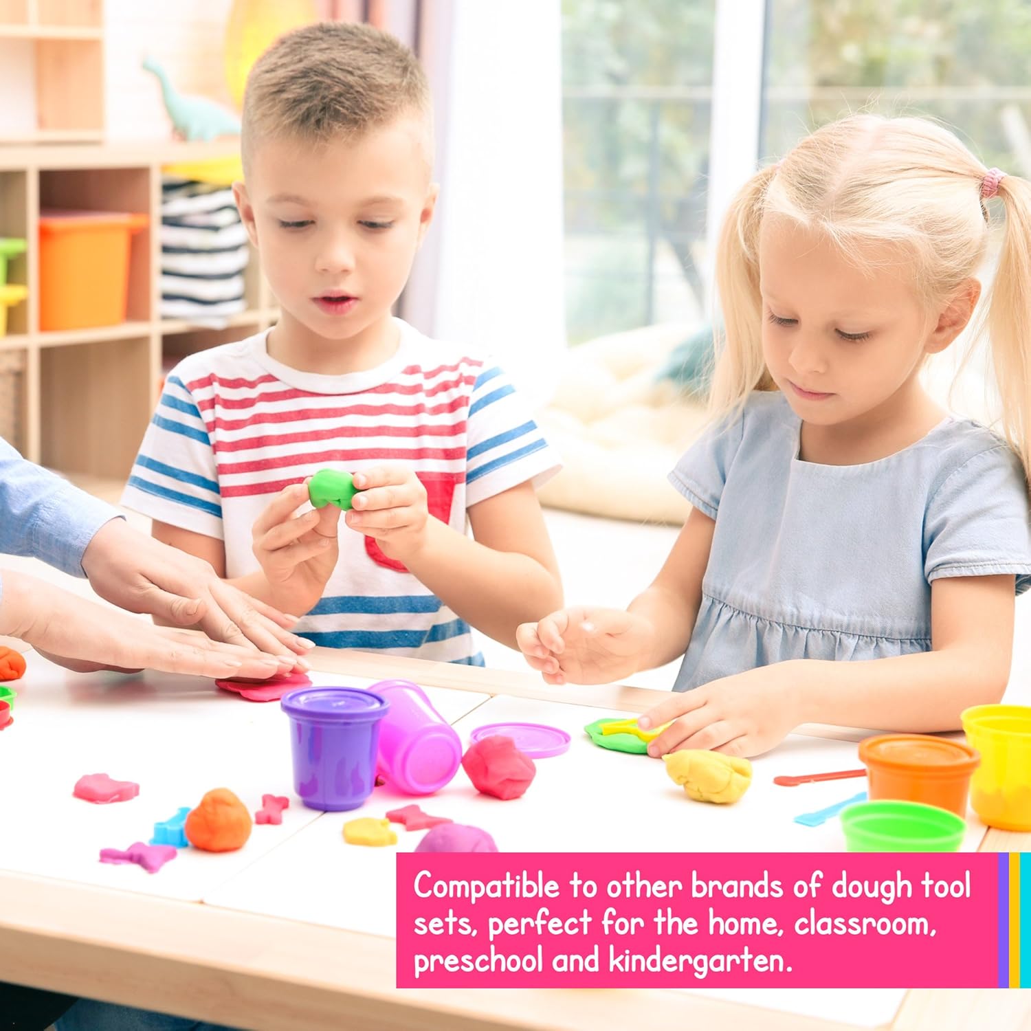 THE TWIDDLERS Kids Clay Modeling Tools Set - 30 Pack