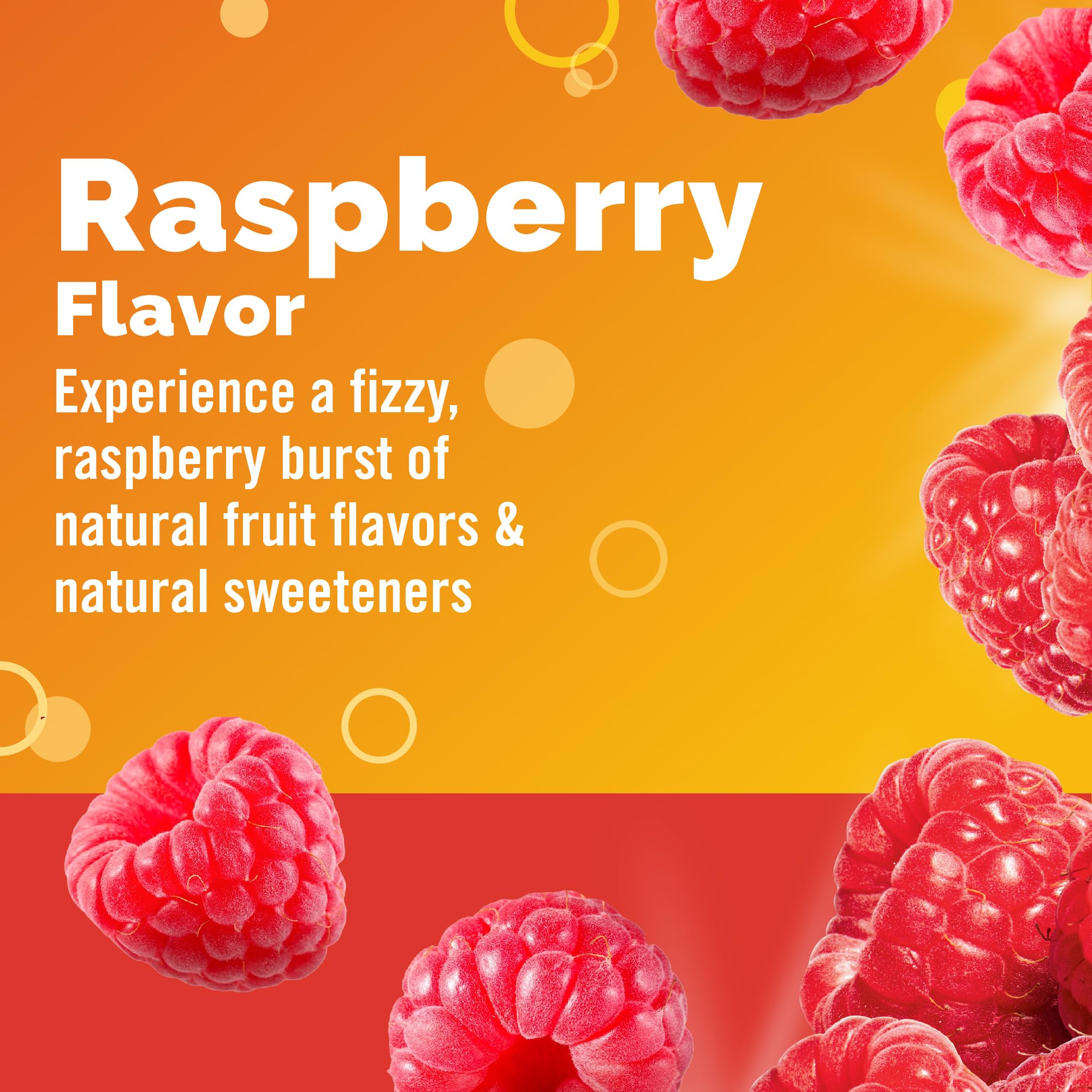 Emergen-C 1000mg Vitamin C Immune Support Powder Raspberry 30CT includes Zinc, Manganese, 7 B Vitamins and Electrolytes for Back to School Essentials
