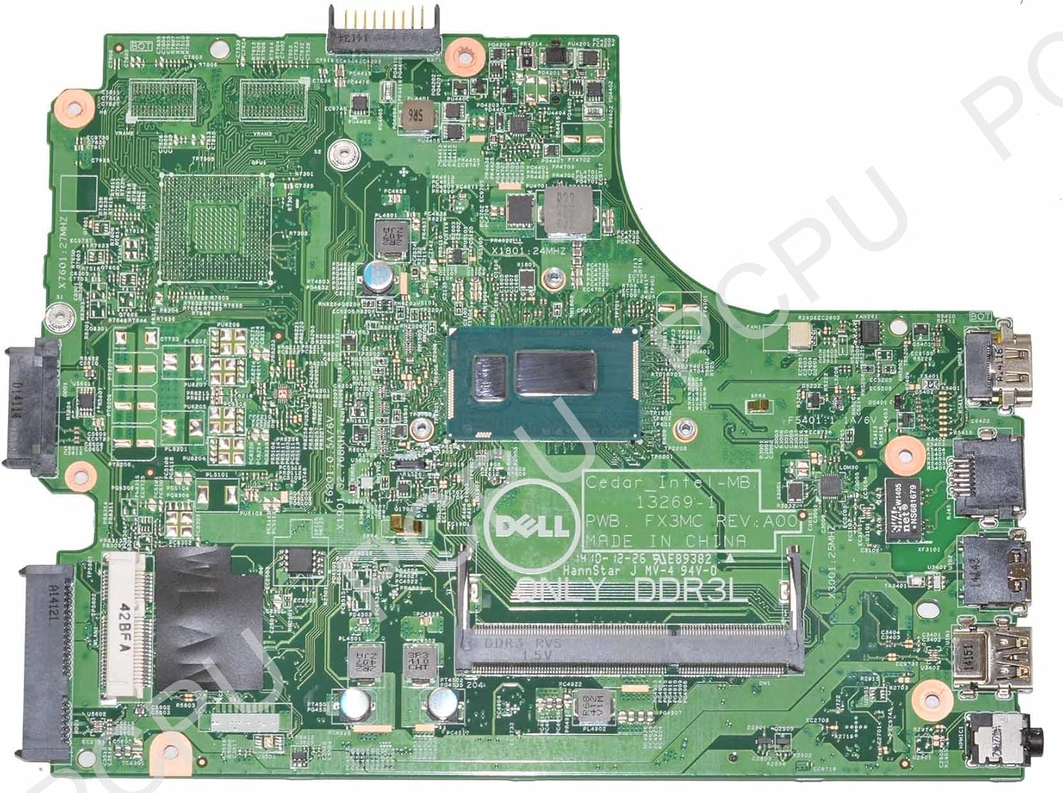 Amazon Com 0xdmh Dell Inspiron 14 3442 Laptop Motherboard W Intel I3 4030u 1 9ghz Cpu Computers Accessories