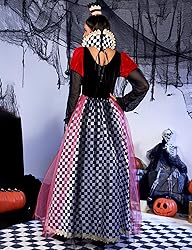 ZEXIGLAD Queen of Hearts Costume Women Halloween