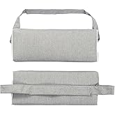 Enipate Outdoor Chaise Lounge Head Pillow, Pack of 2 Water Resistant Headrest Pillows with Elastic Band for Pool Patio Chairs