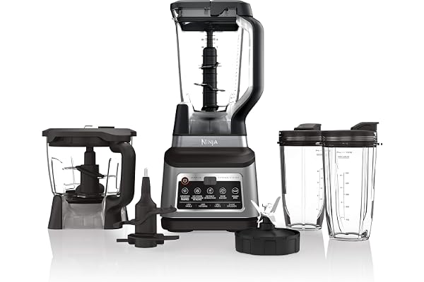 Ninja BN801C, Professional Plus Kitchen System With Auto-iQ, 72oz Pitcher, Black/Silver, 1400W (Canadian Version)