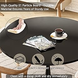 Recaceik Modern Round Dining Table, 42.1'' Tulip