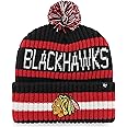 47 NHL Unisex-Adult Team Color Officially Licensed Primary Logo Bering Sport Knit Cuffed Pom Beanie Cold Weather Hat