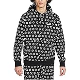 Nike Sportswear Club Fleece Men's Monogram Hoodie Pullover (US, Alpha, Large, Regular, Regular, Standard, Black/Multi-Color)