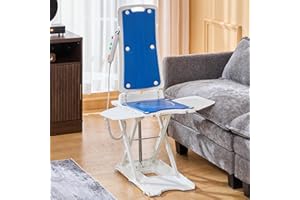 PERLECARE Electric Chair Lift, 308 lbs Capacity, Floor Lift for Elderly Falls, IP68 Waterproof Bath Lift for Tub, Foldable & Rechargeable Design, Remote Control, for Fall Recovery & Home Care