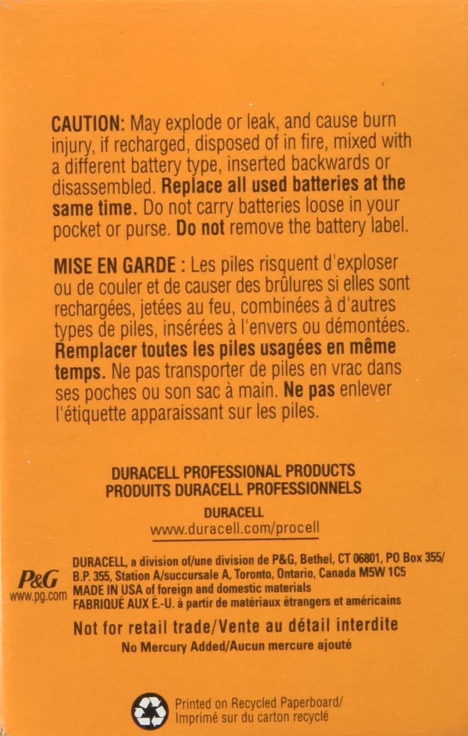 DURACELL C12 PROCELL Professional Alkaline Battery, 12 Count: Electronics