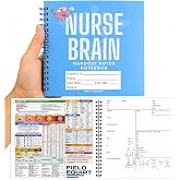 Field Equipt Nurse Essentials Report Notebook for Work &amp; Nursing School Clinical, Notepad Replaces Foldable Nursing Clipboard, RN Student Accessories &amp; Gifts, Pack of 2