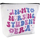 JEFBFBWE Nurse Makeup Bag,Nursing Student Gifts,The Memories In My Nursing Student Era,Nurse Graduation Gifts,Future Nurse Gift, Medical Student Gift, International Nurses Day Presents