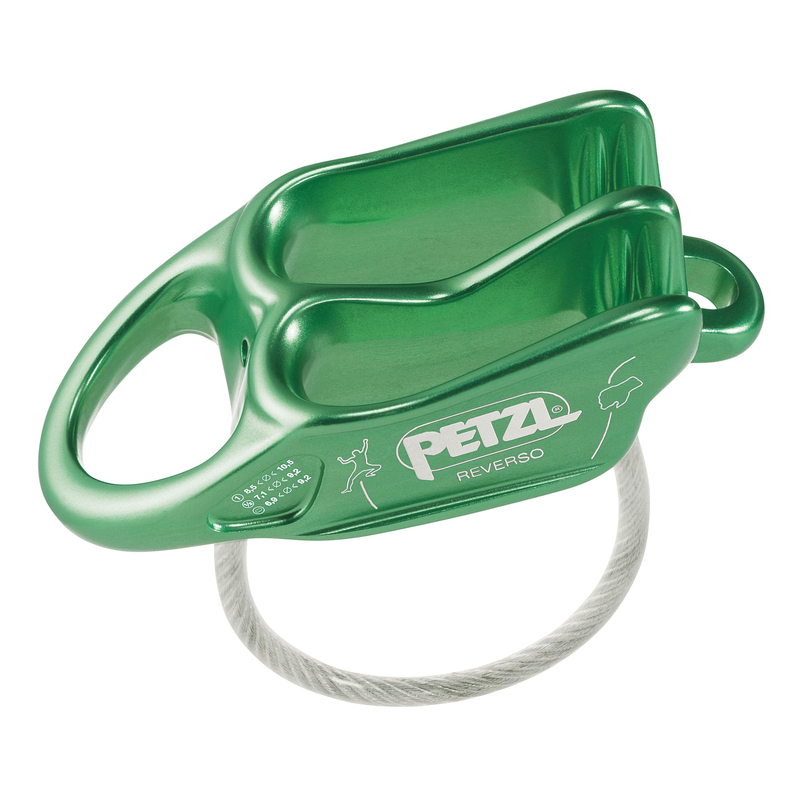 PETZL - Belay REVERSO - Unisex, Green, One Size