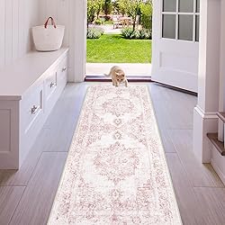 Area Rug 2x6 Runner Rug: Washable Vintage Hallway