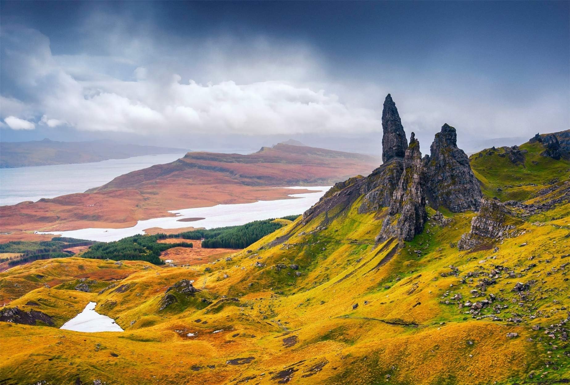 ksufnjekls Jigsaw Puzzle 1000 Piece Scotland Highland Art Office Home Room Wall Decor