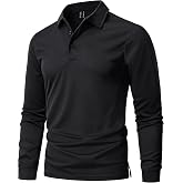 MAGNIVIT Men's Polo Shirts Long Sleeve Tactical Polo | Quick Dry,Breathable,Moisture Wicking,Golf,Casual,Work,Outdoor