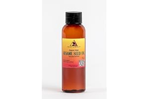 Sesame Oil Unrefined Organic Carrier Expeller Pressed Pure 2 oz, 59 ml