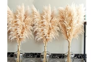40" Tall Pampas Grass – 16 Stems Natural Pompas Grass for Wedding, Party, Farmhouse, and Boho Home Decor