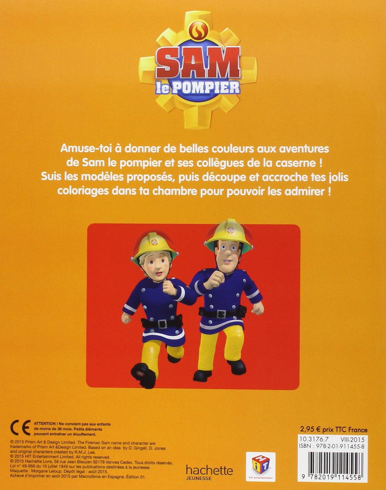 Amazon Sam le Pompier Mon livre de coloriages Collectif Livres