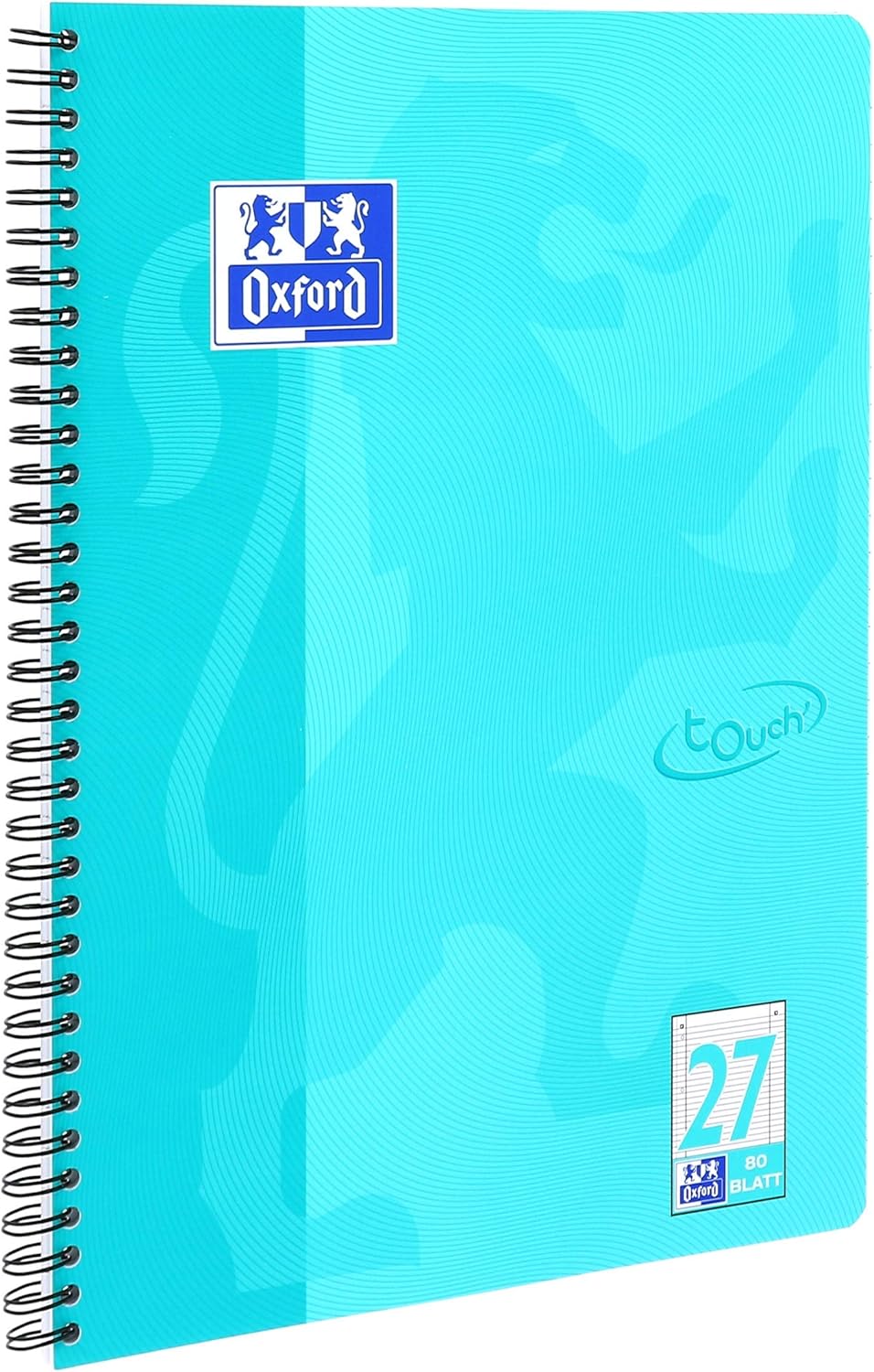 Oxford Writing pad 400086492 "Touch" Lined, Aqua 10 Aqua, a4+ - Image 3