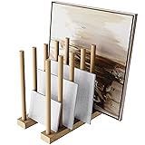 UNZERO Art Storage Rack, Art Drying Rack, Wood
