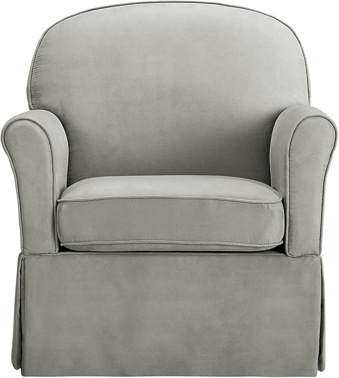 baby relax evan swivel glider and ottoman gray