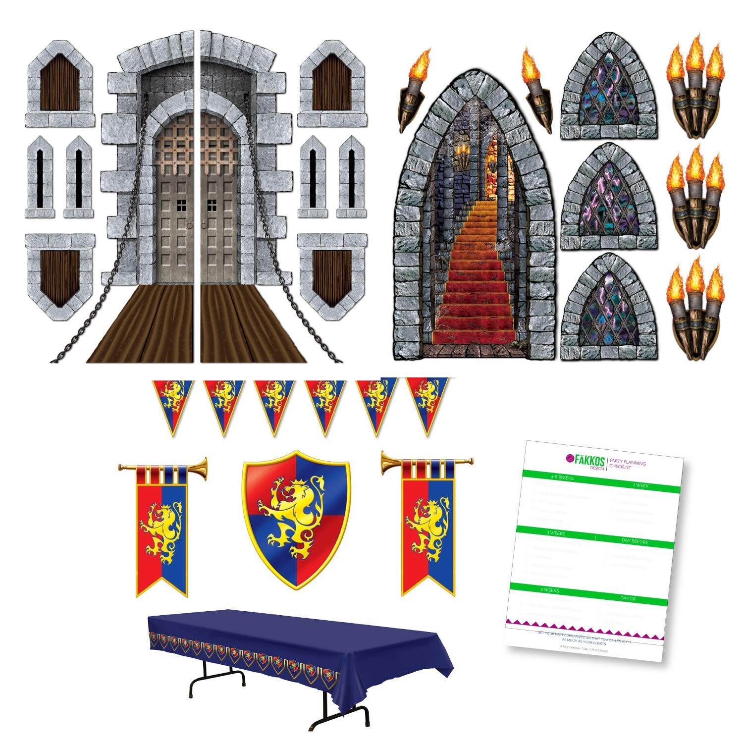 Buy Fakkos Design Medieval Renaissance Themed Party Decoration Kit