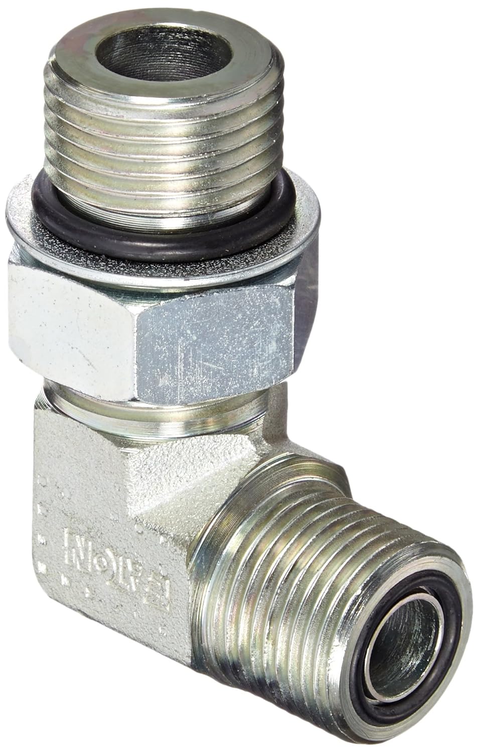 Degree 90 Fitting, Tube Steel FF1868T0810S Aeroquip Eaton Elbow, Male Boss ORing 5/8 x Male