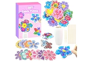 Poke in Fun Art Flower Bouquet Craft Kits for Kids,with 10 Flowers & 2 Butterflies,Arts and Crafts,Mess-Free Craft,DIY Art Ac