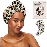 Kitsch Microfiber Hair Towel Wrap - Quick Dry Curly Hair Wraps for Women Wet Hair | Microfiber Towel for Hair | Hair Drying T