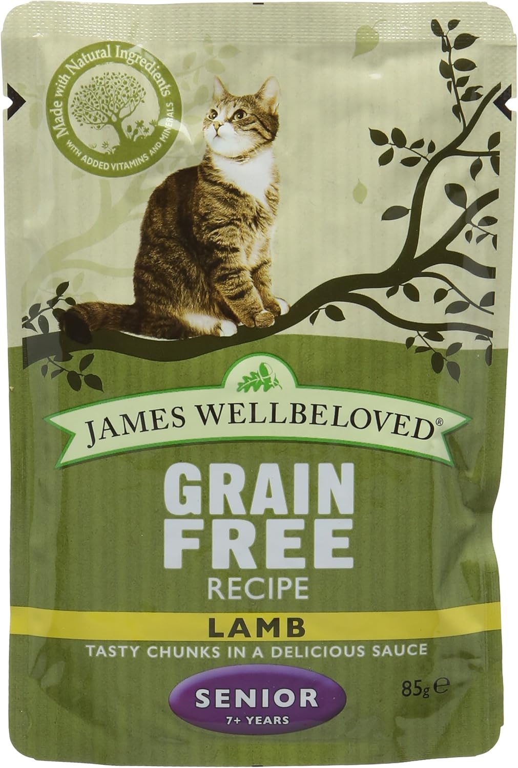 James Wellbeloved Complete Wet Senior Cat Food Lamb, 12 x 85 g Amazon