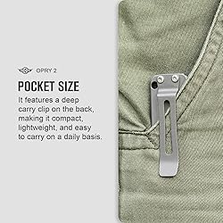 OKNIFE Opry Multitool EDC Ti Pry Bar Set, Bottle