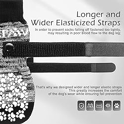 EXPAWLORER Anti Slip Dog Socks to Prevent Licking