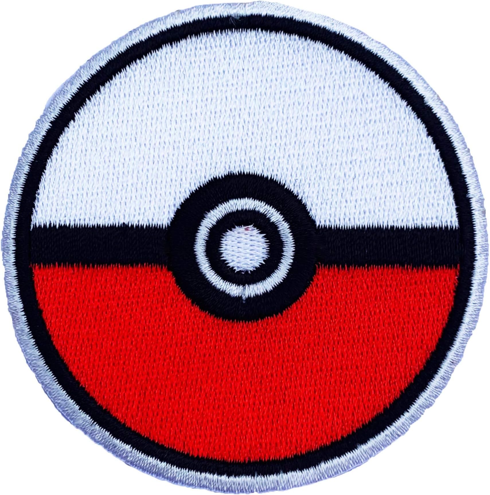 CoolPart 3" Pokemon Pokeball Comics Tv Movie Embroidered Emblem Punk Rockabilly Applique Sew On/ Iron On Patch Perfect Patches