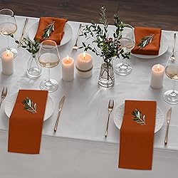 Ruvanti Linen Napkins Set of 12, 18x18 Cloth