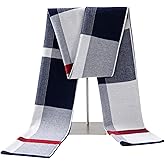Lallier Men's Merino Wool Scarf, Long Winter Neckwear with Gift Box