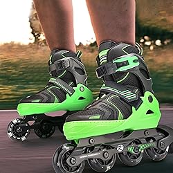 Kuxuan Skates Adjustable Inline Skates for Boys