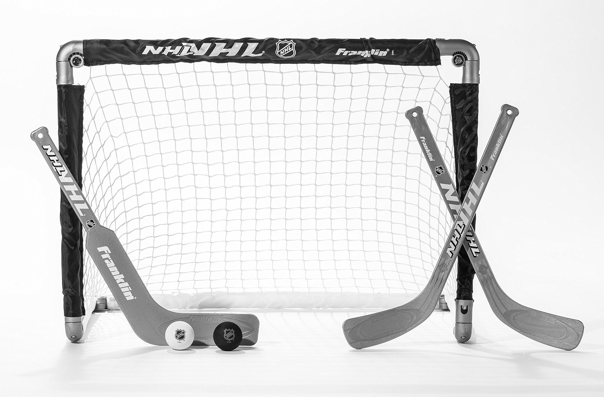Franklin Sports Mini Hockey Goal Set Of Two NHL Approved Black