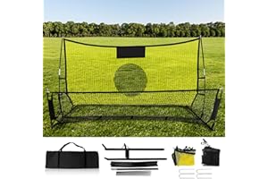 CHINCO STAR Portable Soccer Rebounder Net, 2 in 1 Soccer Goal Net for Passing and Volley, Soccer Trainer for Team or Solo Training, Soccer Practice Equipment,7ft*4ft