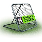 QUICKPLAY Pro Soccer Rebounder Net - Adjustable Angle, Steel Frame | Galvanized steel build, Dual rebound surfaces, Foldable &amp; portable, Passing, volleys &amp; first touch