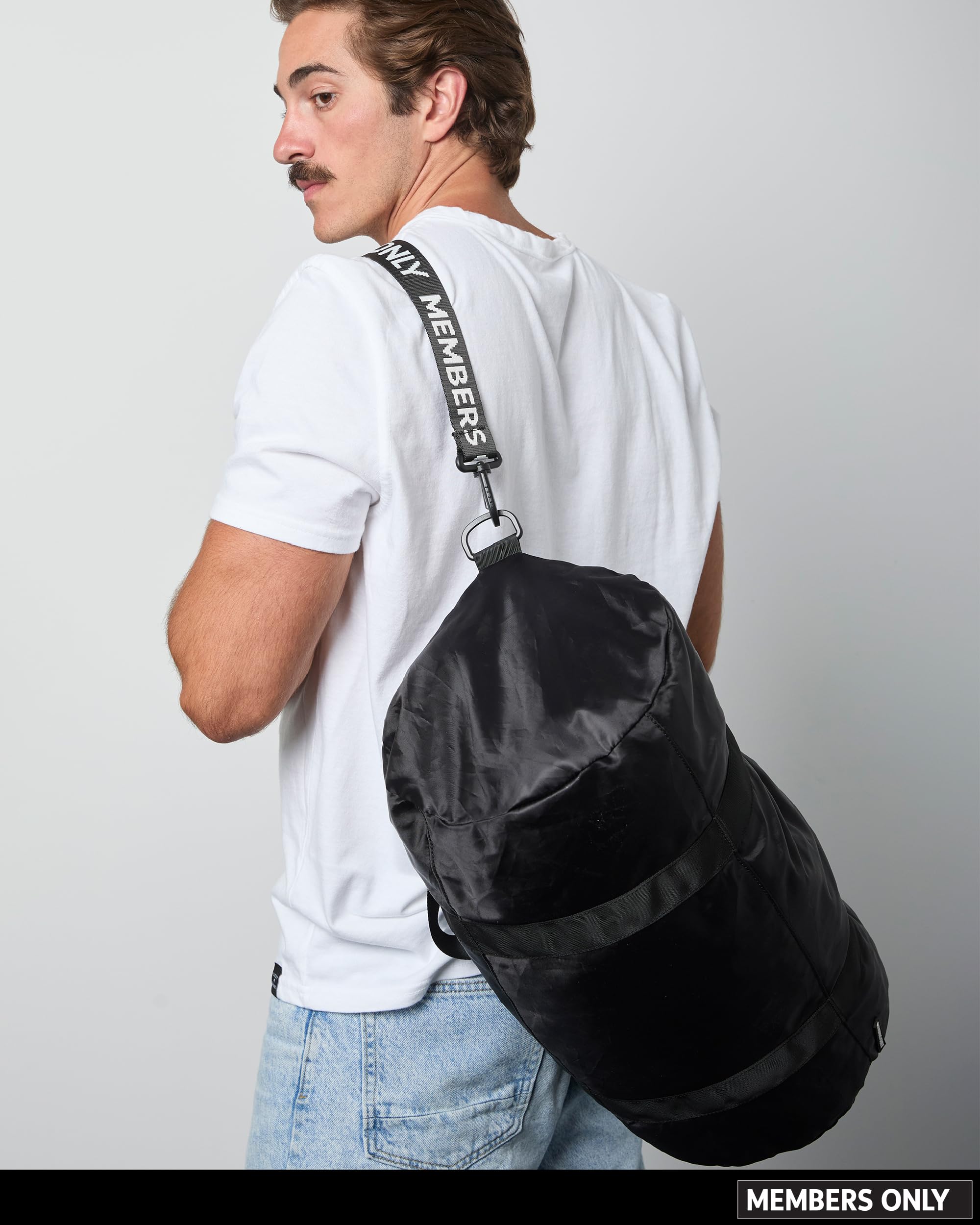 Members Only Packable Duffle Bag, Travel Compressible Bag - Foldable Duffle Bags for Traveling Essentials