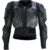 BTR BORN TO RACE Men's CE Approved Motorcycle Armor Jacket - Lightweight Chest Protector for Skiing, BMX, MTB, ATV, and More