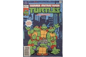 Gertmenian Nickelodeon Indoor Area Rug - 4x6 Large, Non-Slip, Ideal for Children in Bedroom, Game Room, Classroom, Nursery, or Play Area - Teenage Mutant Ninja Turtles Comic Book, Blue, 21277